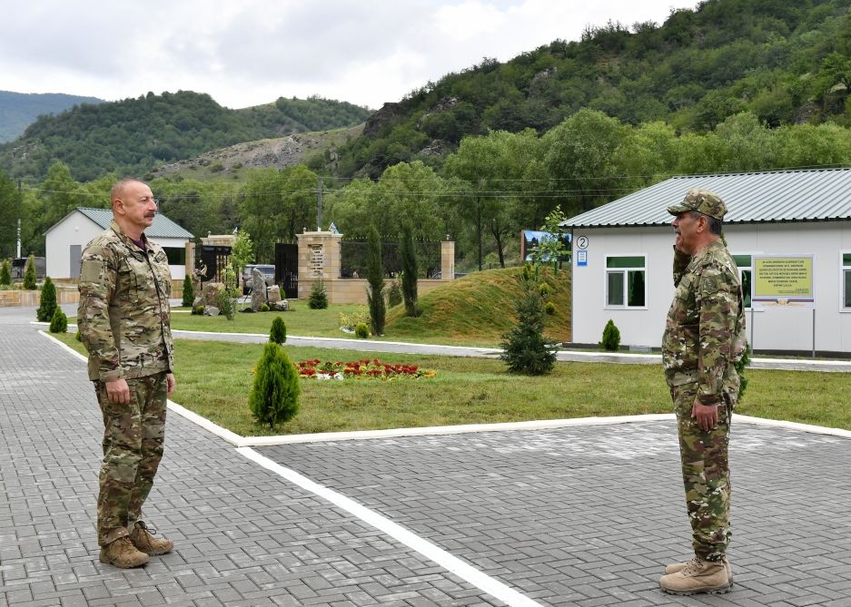 Ilham Aliyev attended opening of military unit in Kalbajar region [PHOTO] - Gallery Image