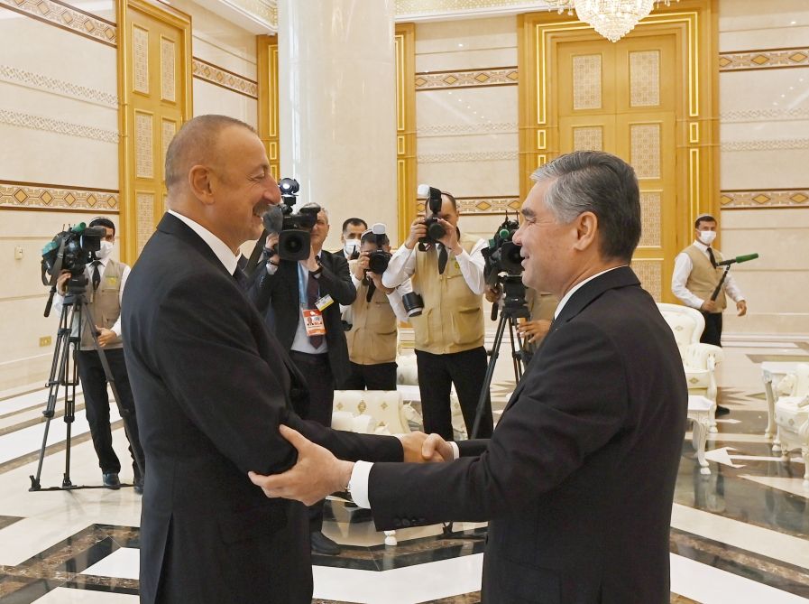 Former Turkmen leader meets visiting Azerbaijani president in Ashgabat [UPDATE] - Gallery Image