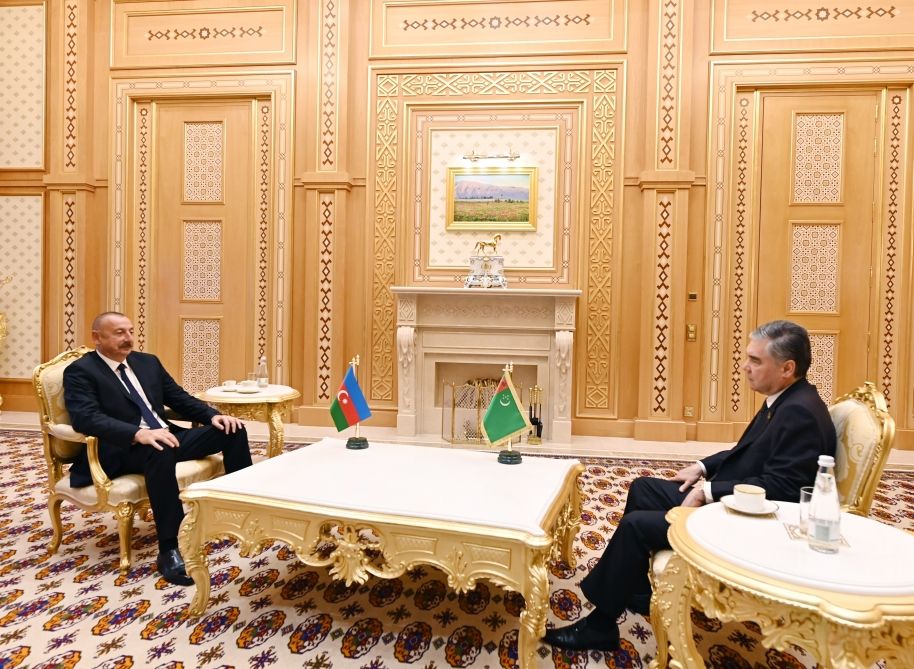 Former Turkmen leader meets visiting Azerbaijani president in Ashgabat [UPDATE] - Gallery Image