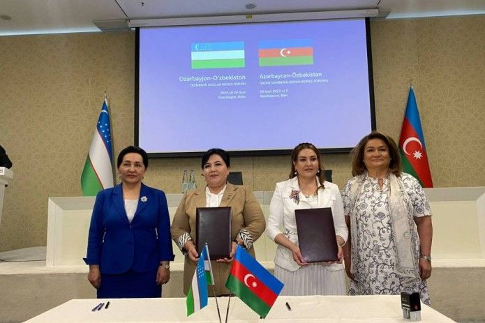 Azerbaijani, Uzbek businesswomen sign contracts worth over $54m