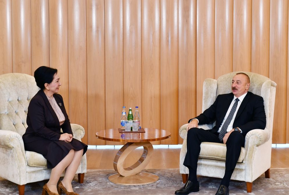 President Ilham Aliyev receives chairperson of Oliy Majlis of Uzbekistan [UPDATE]