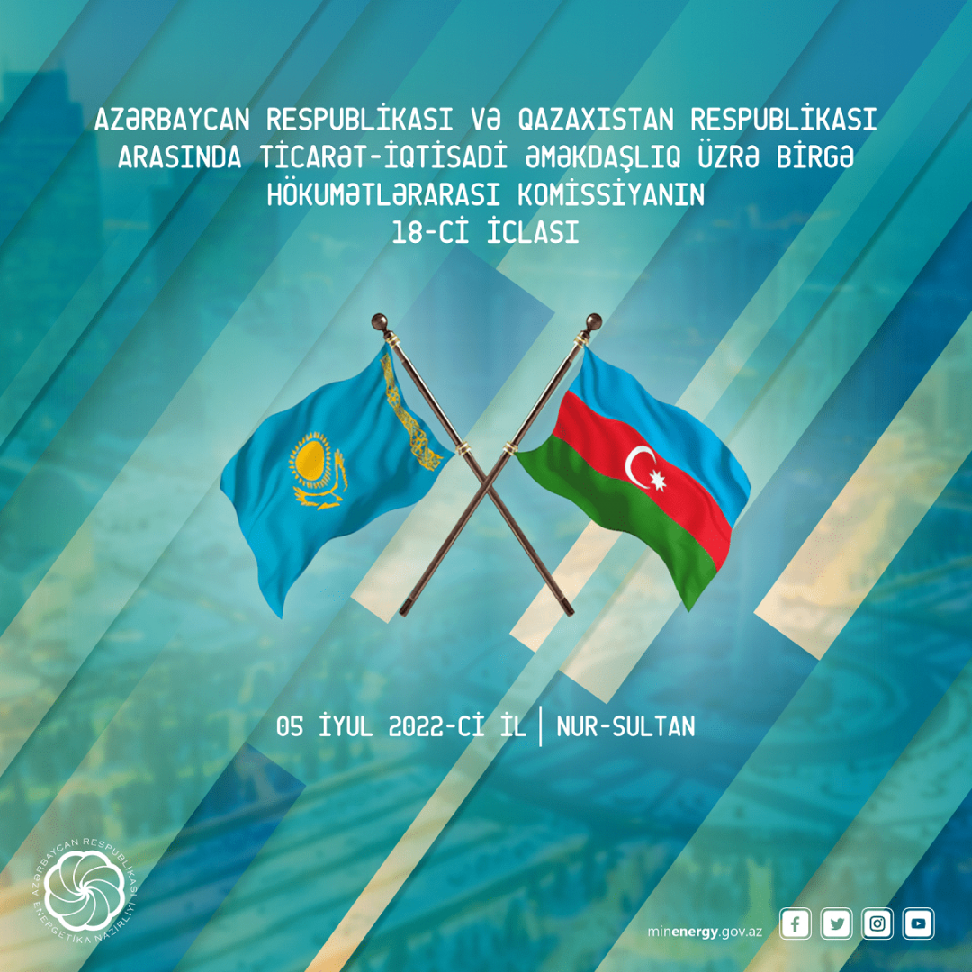 Nur-Sultan to host 18th meeting of Azerbaijani-Kazakhstan intergovernmental commission