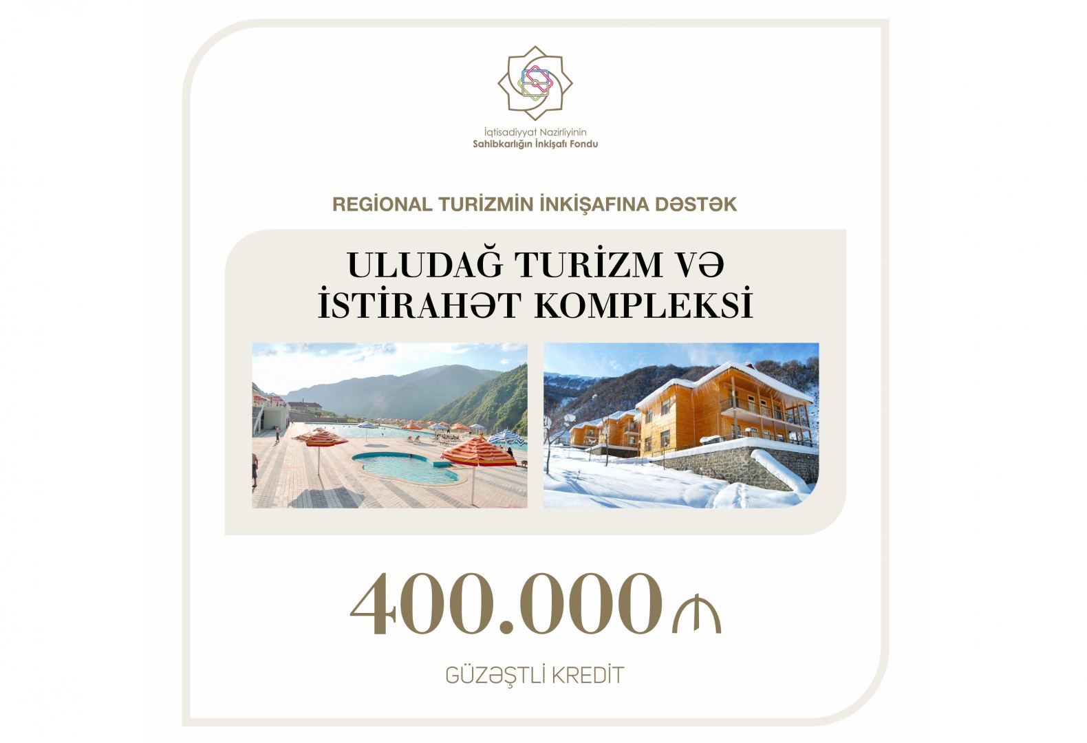 Azerbaijan Entrepreneurship Fund grants concessional loan for tourism dev't