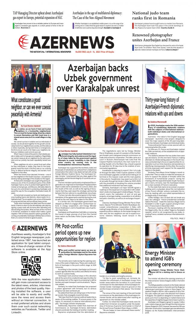 AZERNEWS releases another print issue