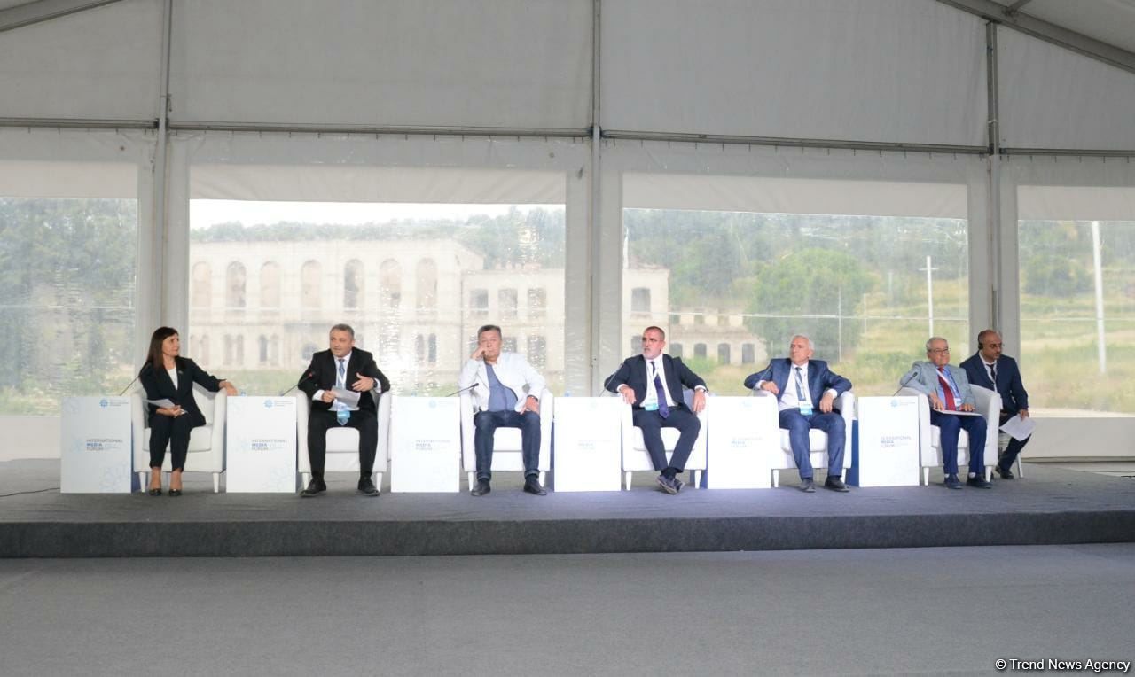 Talks on “Shusha city's trace in Azerbaijani press” held within International Media Forum in Shusha [PHOTO]