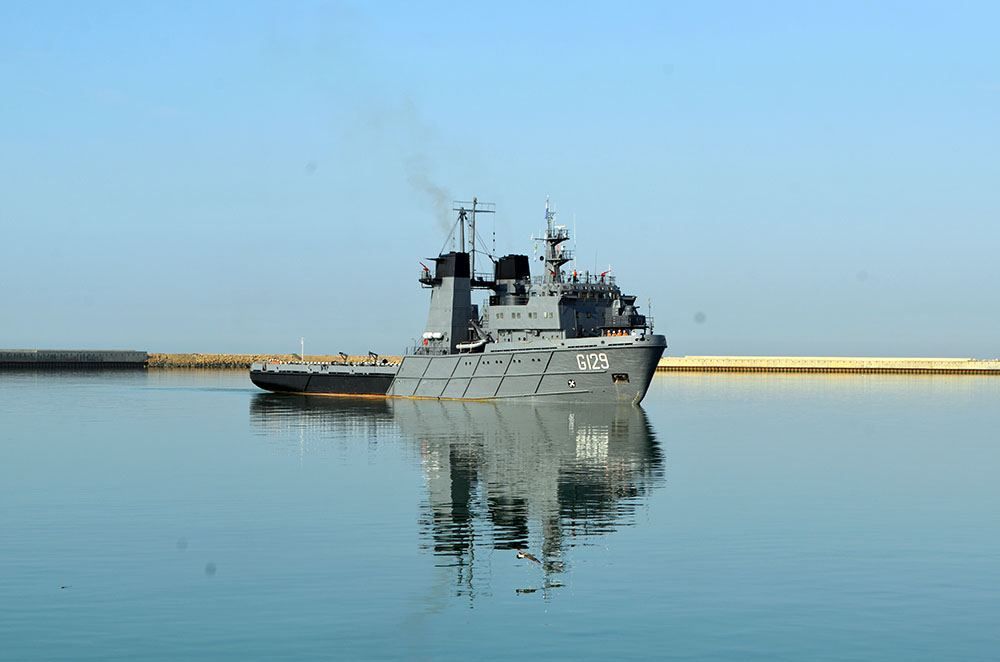 Azerbaijani Naval Forces warships return from Russia [PHOTO]