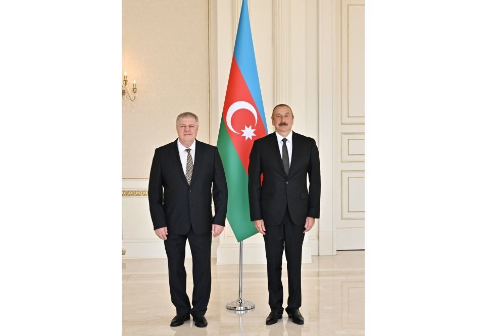 Azerbaijani president receives credentials of incoming Slovak ambassador [PHOTO]