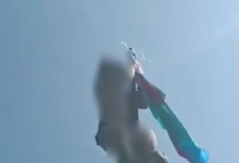 Azerbaijani flag hoisted on Mount Buzdukh [VIDEO]