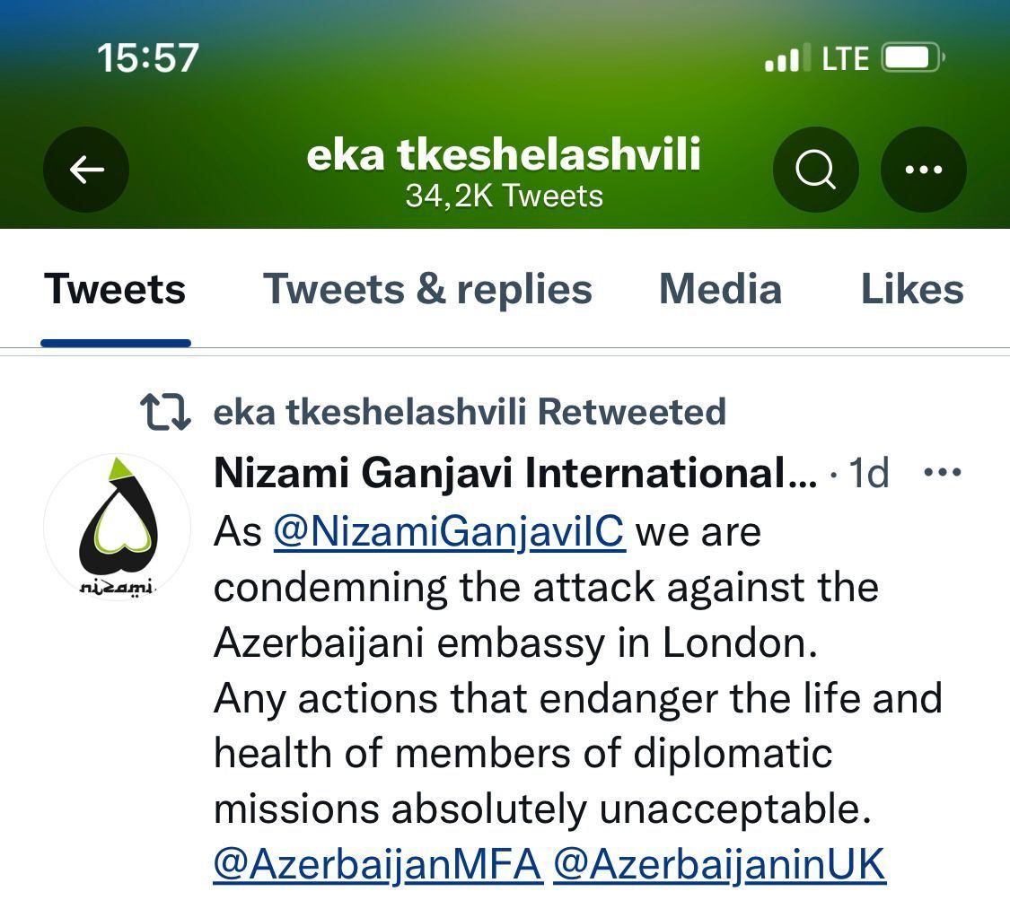 Nizami Ganjavi International Center condemn attack on Azerbaijani embassy in London - Gallery Image