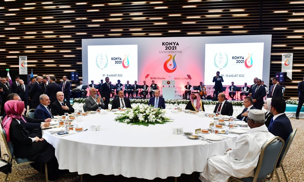 Dinner hosted in honor of heads of state, government and delegations participating in opening ceremony of 5th Islamic Solidarity Games [PHOTO/VIDEO] - Gallery Image