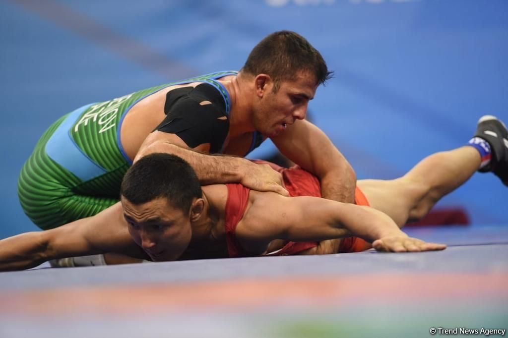 Azerbaijani wrestler Rafig Huseynov wins gold medal at Islamiada [PHOTO] - Gallery Image
