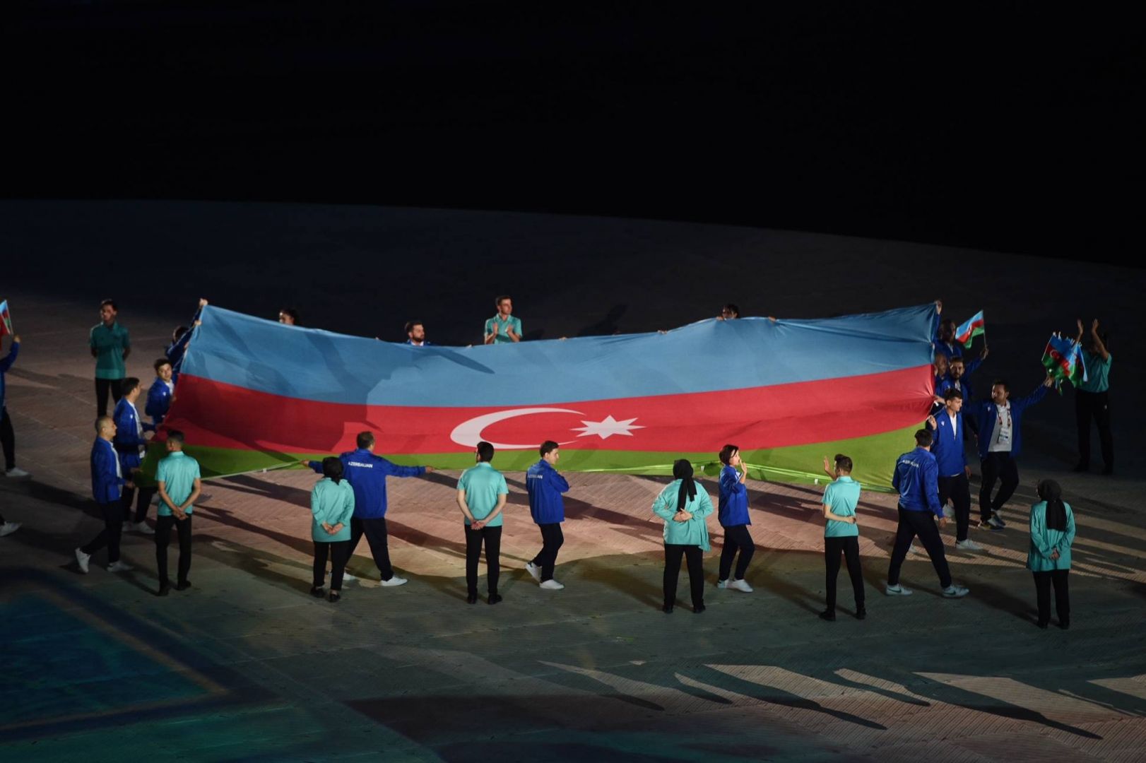 Azerbaijani sportsmen's accomplishment, flying of national flag outcome of hard work, love for Fatherland - Gallery Image