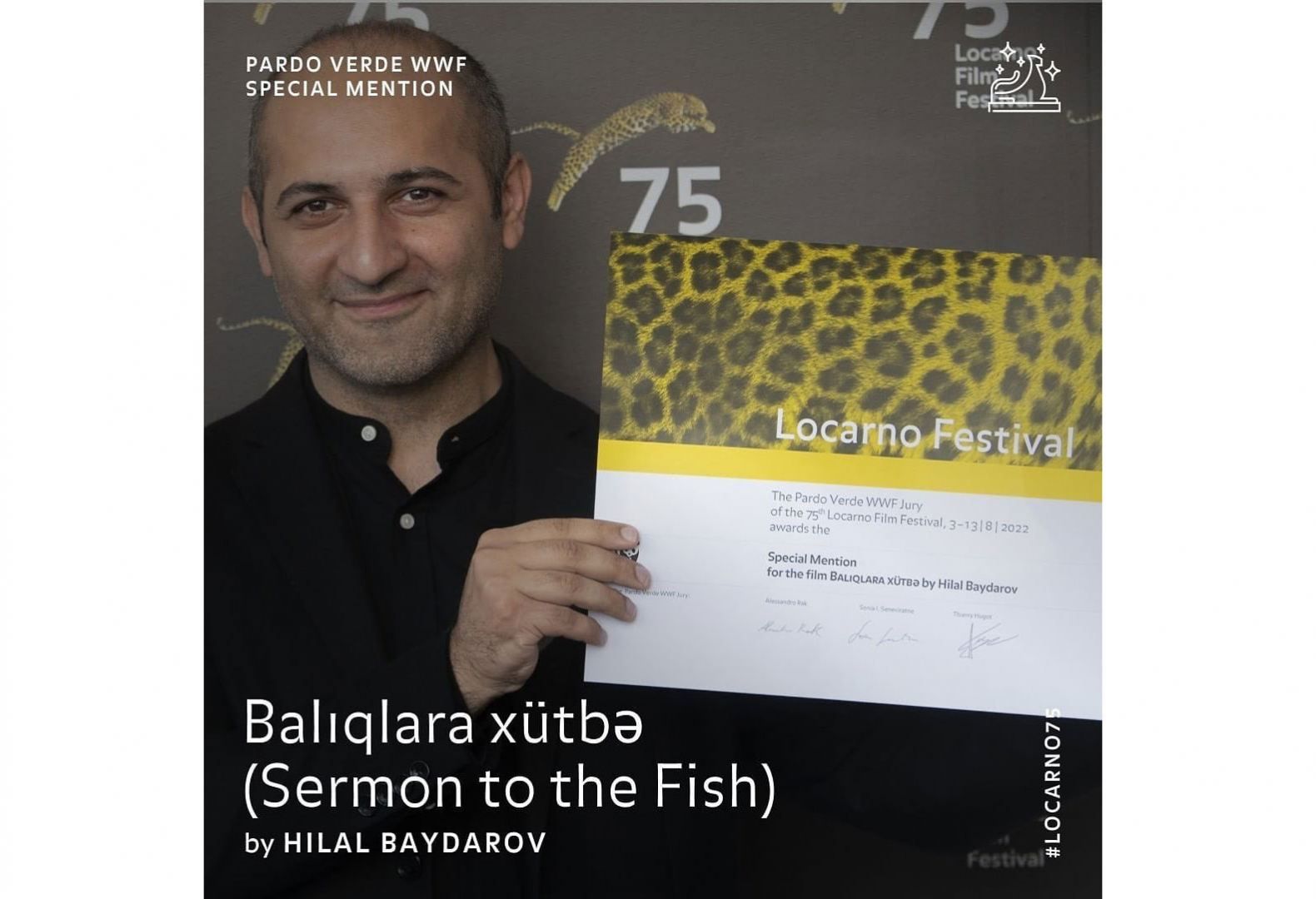 Hilal Baydarov's film awarded in Switzerland [PHOTO]