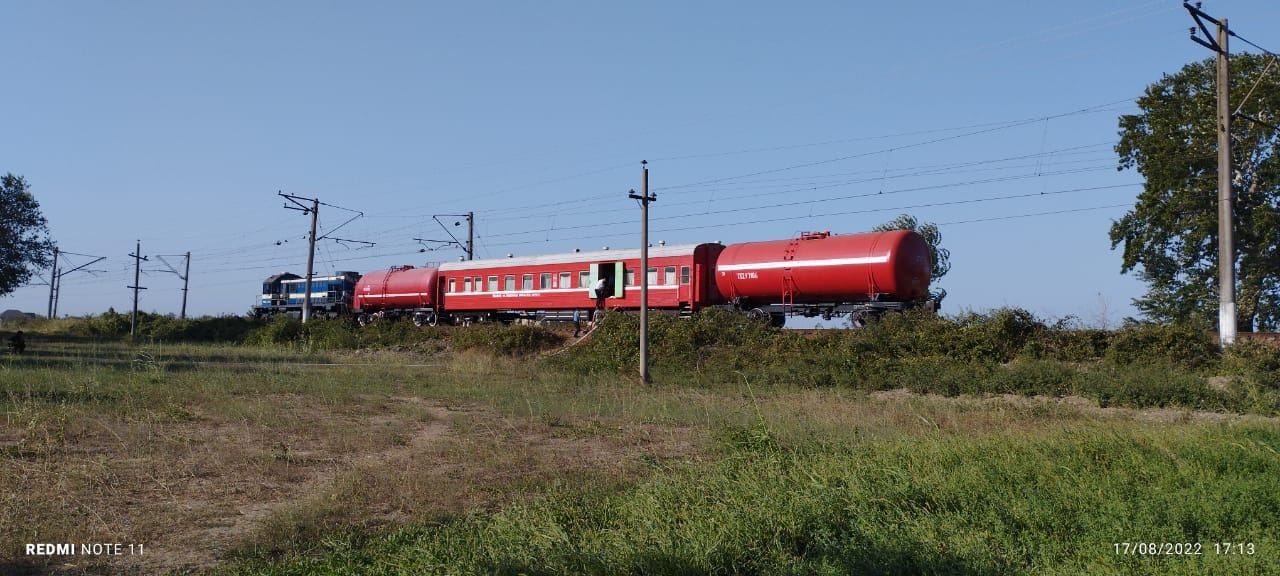 Fire train arrives in Khachmaz to put out wildfires [PHOTO]