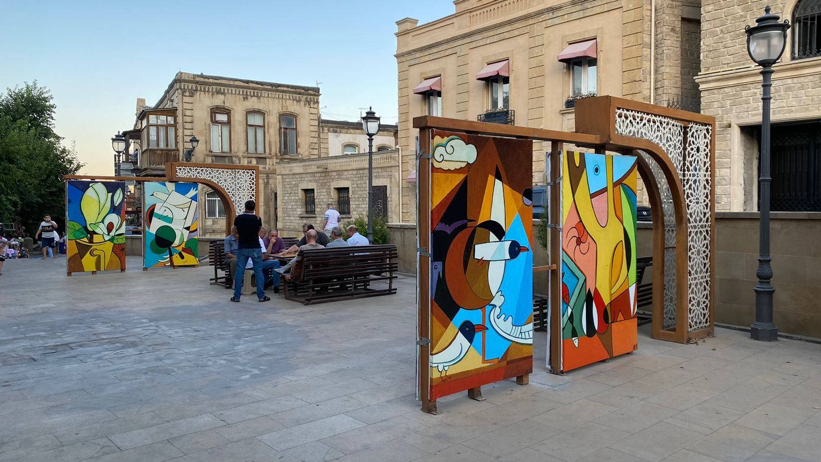 Colorful art banners on display in central Baku [PHOTO]