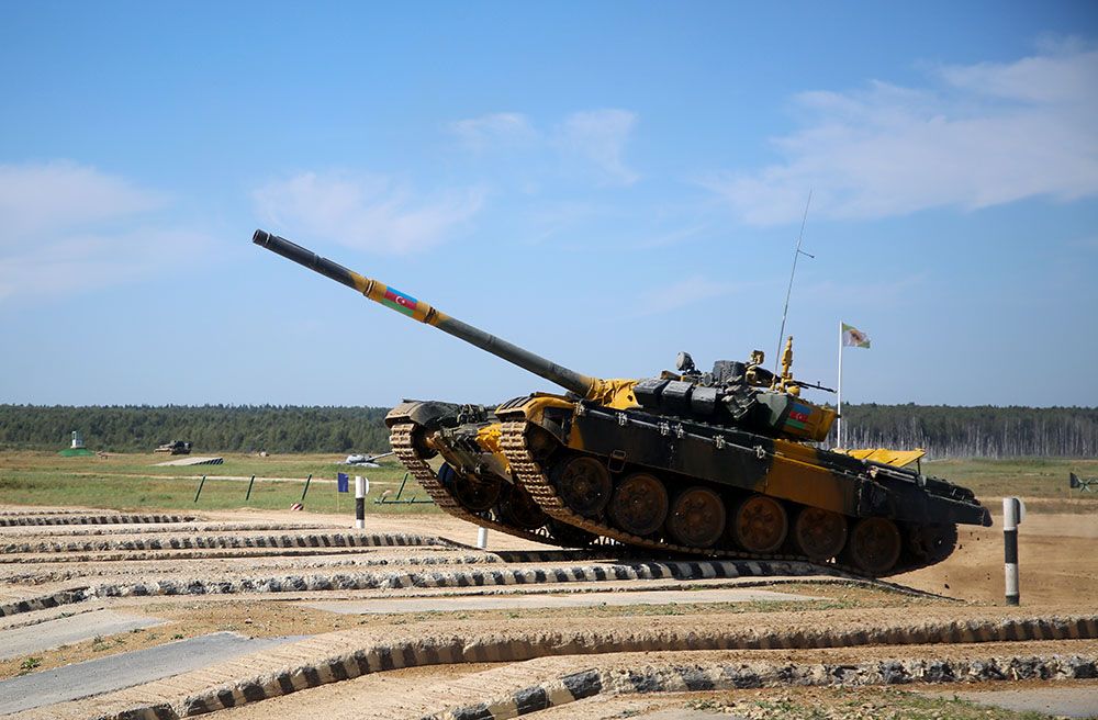 Azerbaijani servicemen rank third in Tank Biathlon contest semifinal [PHOTO] - Gallery Image