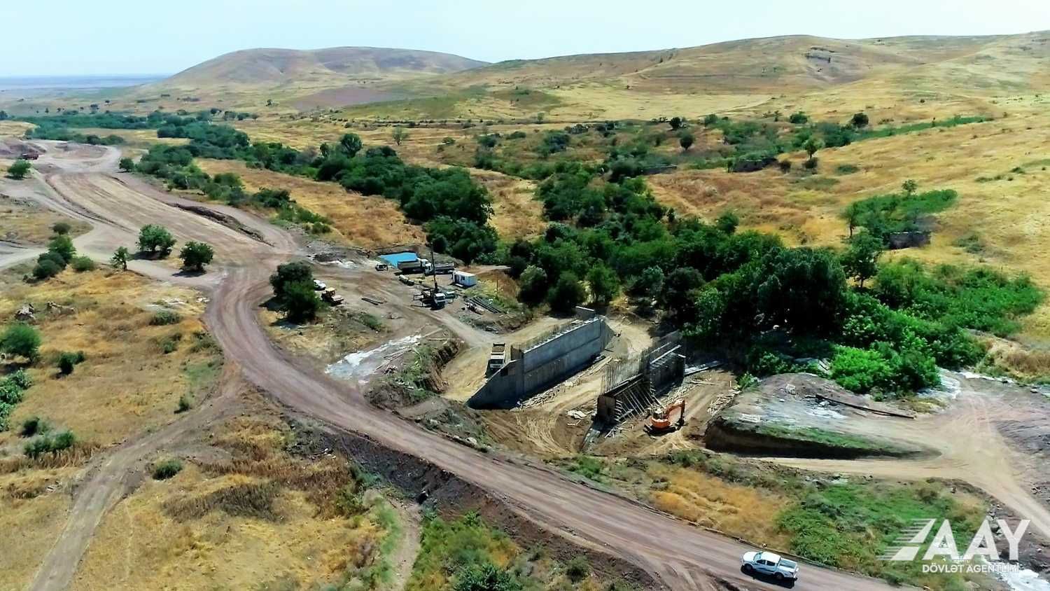 Construction of Fuzuli-Hadrut highway nearing completion in liberated lands [PHOTO/VIDEO] - Gallery Image