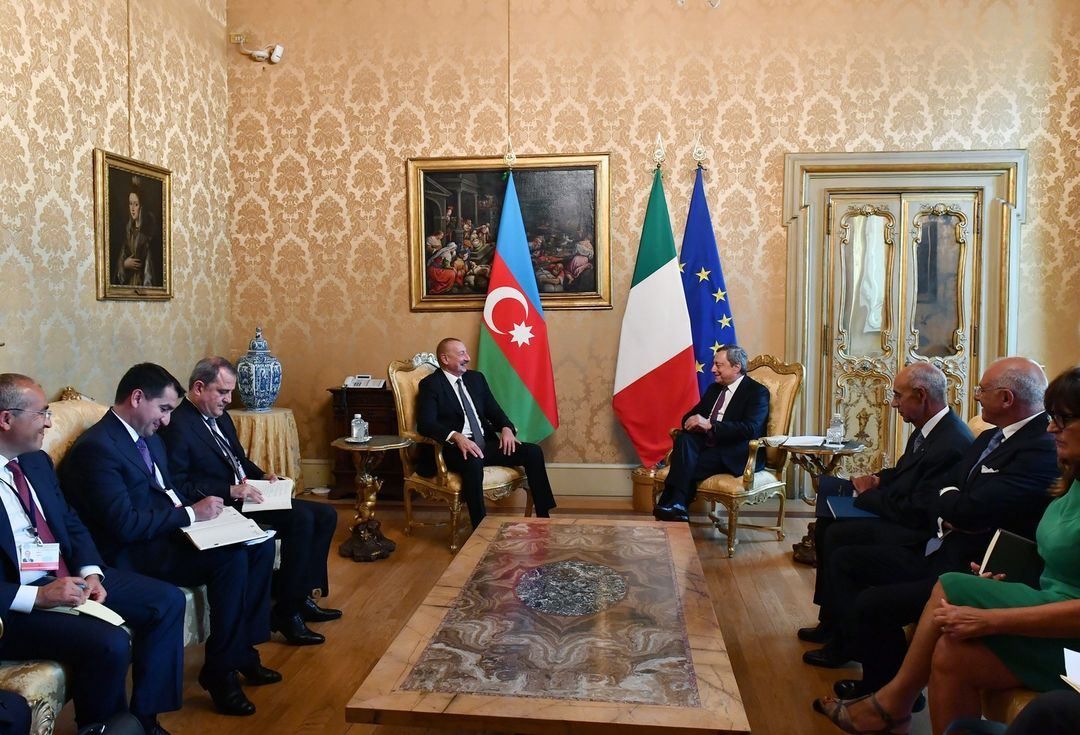 President Ilham Aliyev, Italian PM Mario Draghi hold meeting [UPDATE]