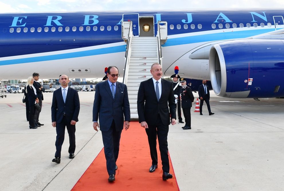 Azerbaijani president paying working visit to Italy [PHOTO/VIDEO]