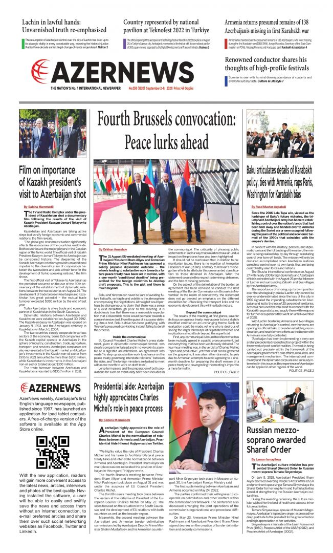 AZERNEWS releases another print issue