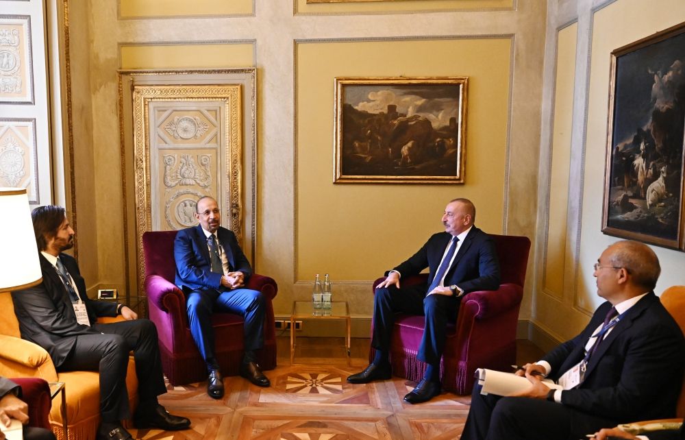 President Ilham Aliyev meets with Saudi Arabian minister of investment in Italian Cernobbio city [UPDATE]