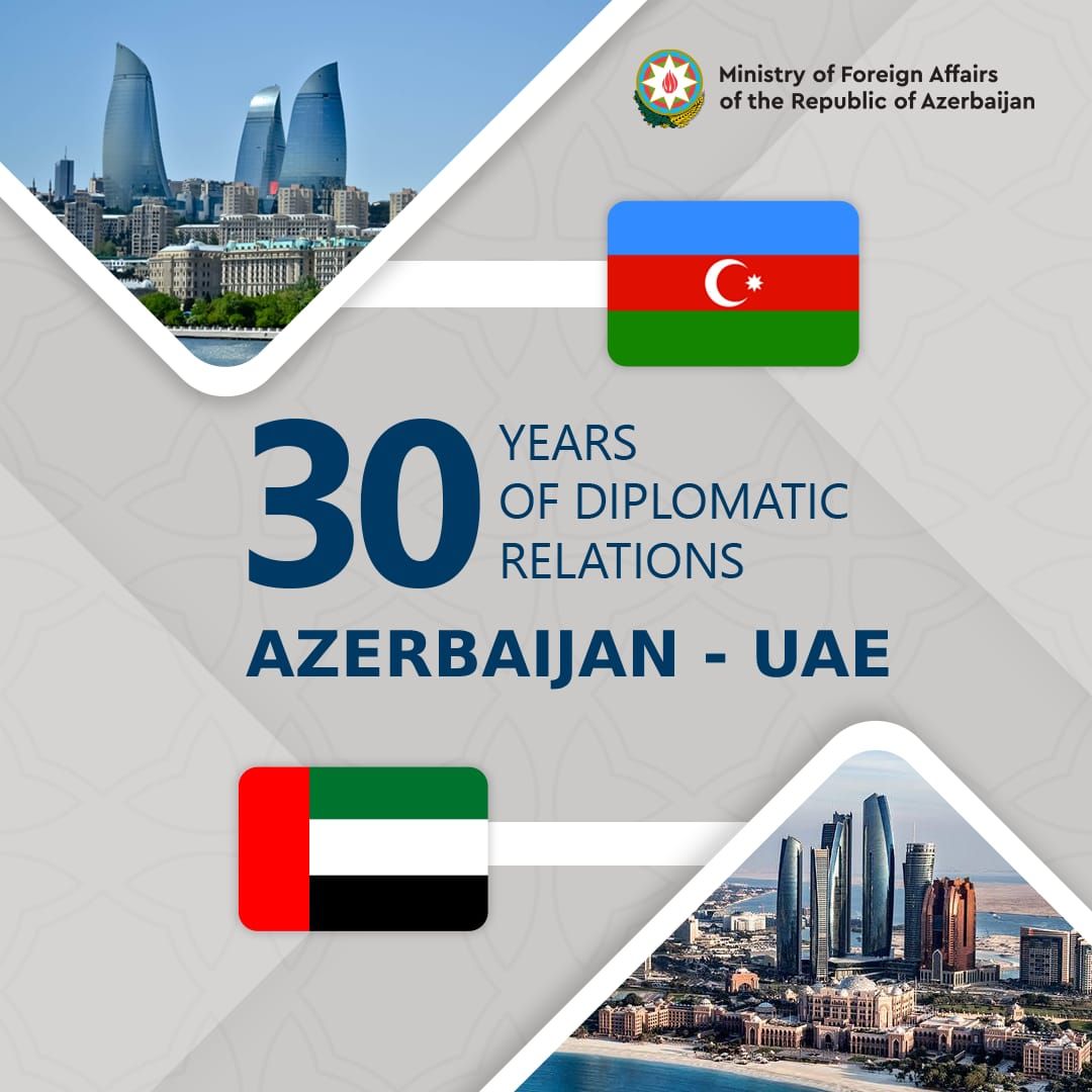 Azerbaijani-UAE diplomatic relations at 30: Baku, Abu Dhabi determined to boost & enhance ties