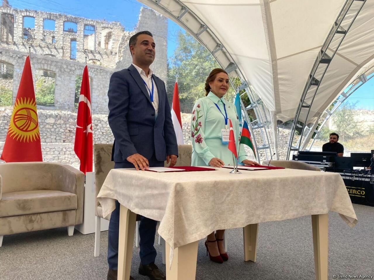 Azerbaijan, Turkic-speaking nations ink various cooperation accords in Shusha [PHOTO] - Gallery Image