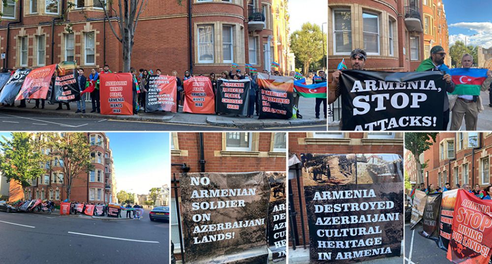 Our compatriots living in UK protests Armenian provocations