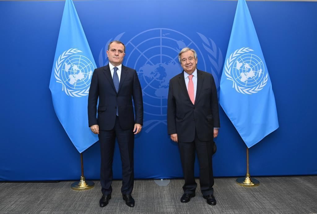 Azerbaijani FM, UN Secretary General discuss cooperation, regional developments [PHOTO]