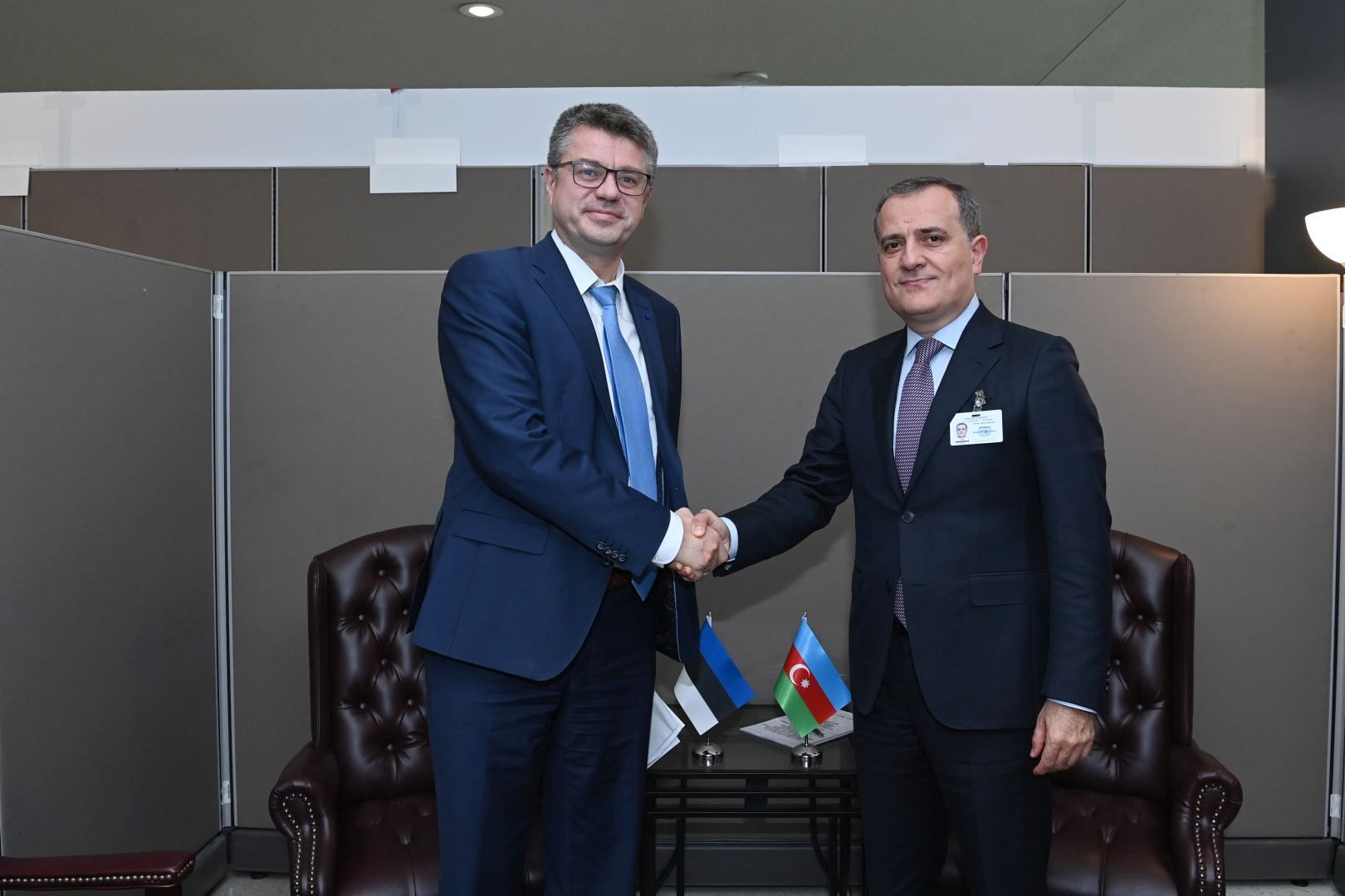 Azerbaijani FM meets Austrian, Estonian counterparts to discuss regional developments, economic co-op [PHOTO] - Gallery Image