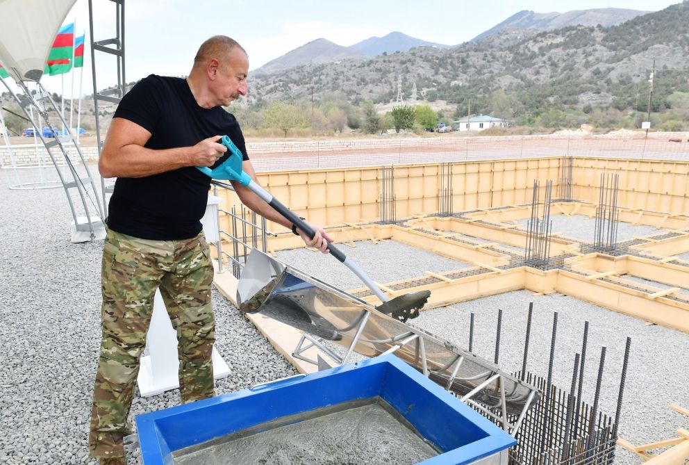 President Ilham Aliyev attends groundbreaking ceremony of Lachin nodal substation [PHOTO]