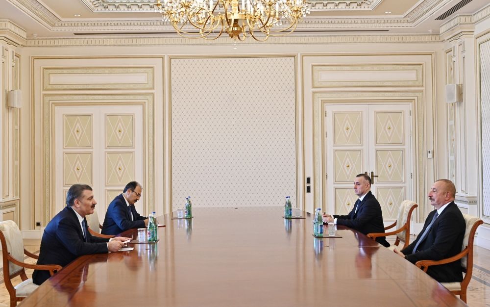 President Ilham Aliyev receives Turkish Health Minister [UPDATE]