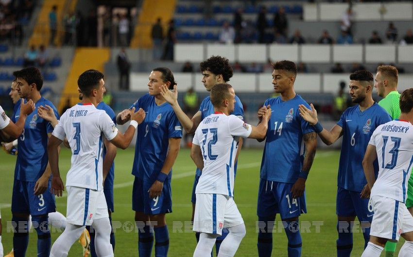 Azerbaijani national football team beats Slovak squad