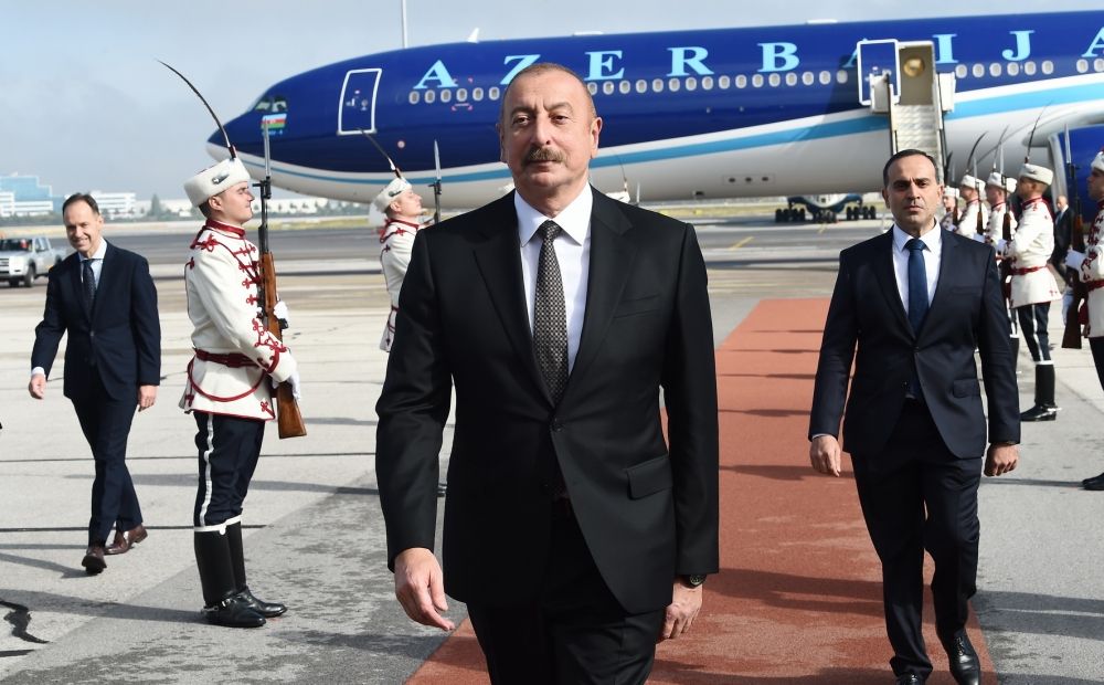 President Ilham Aliyev arrives in Bulgaria for official visit [PHOTO/VIDEO] - Gallery Image