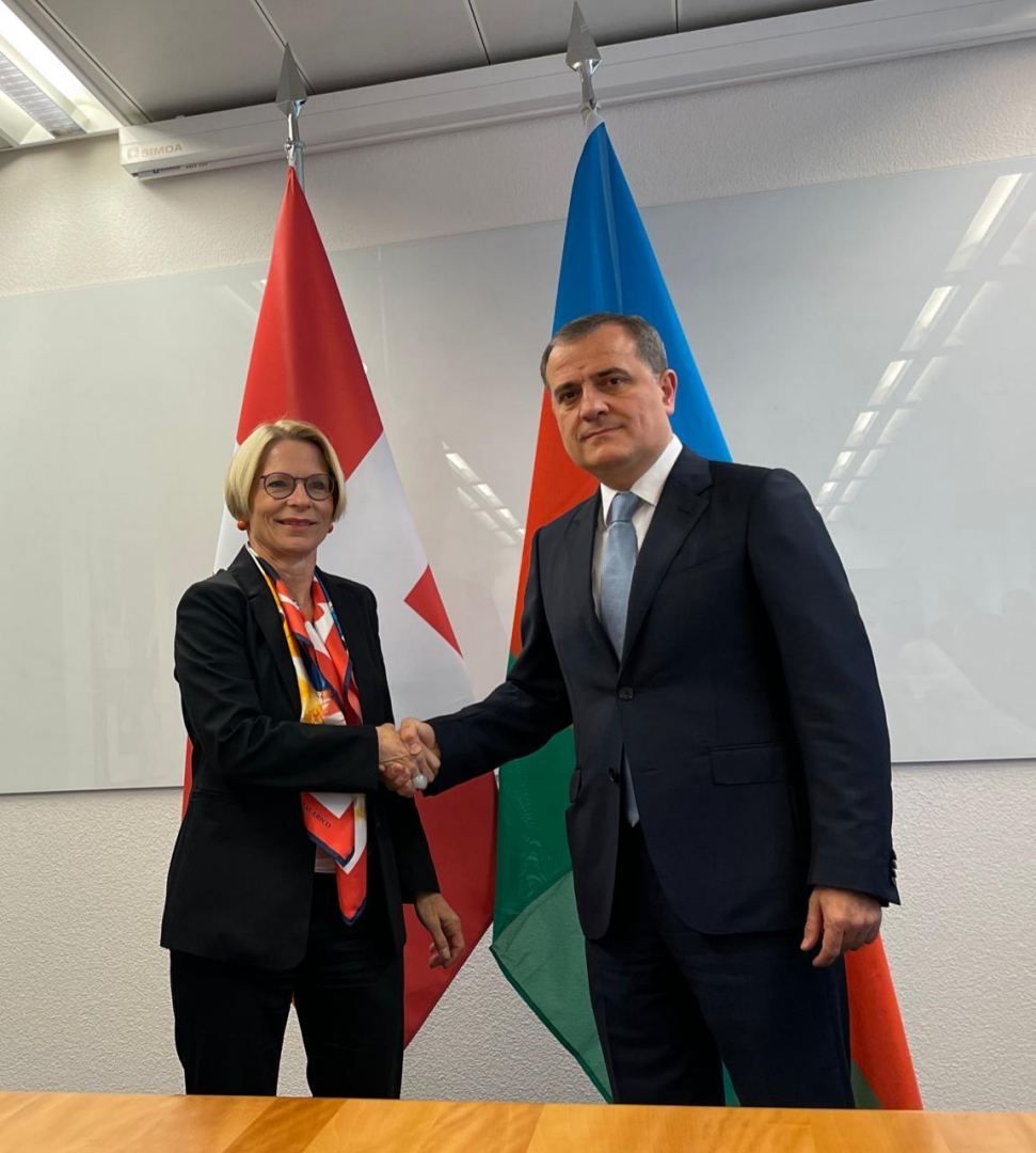 Azerbaijani, Swiss top diplomats discuss bilateral, regional cooperation [PHOTO] - Gallery Image