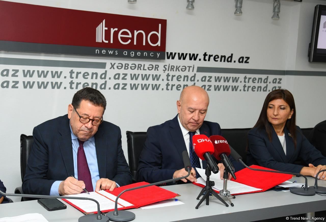 Trend, Turkish DHA news agencies sign agreements to launch new projects [PHOTO/VIDEO] - Gallery Image