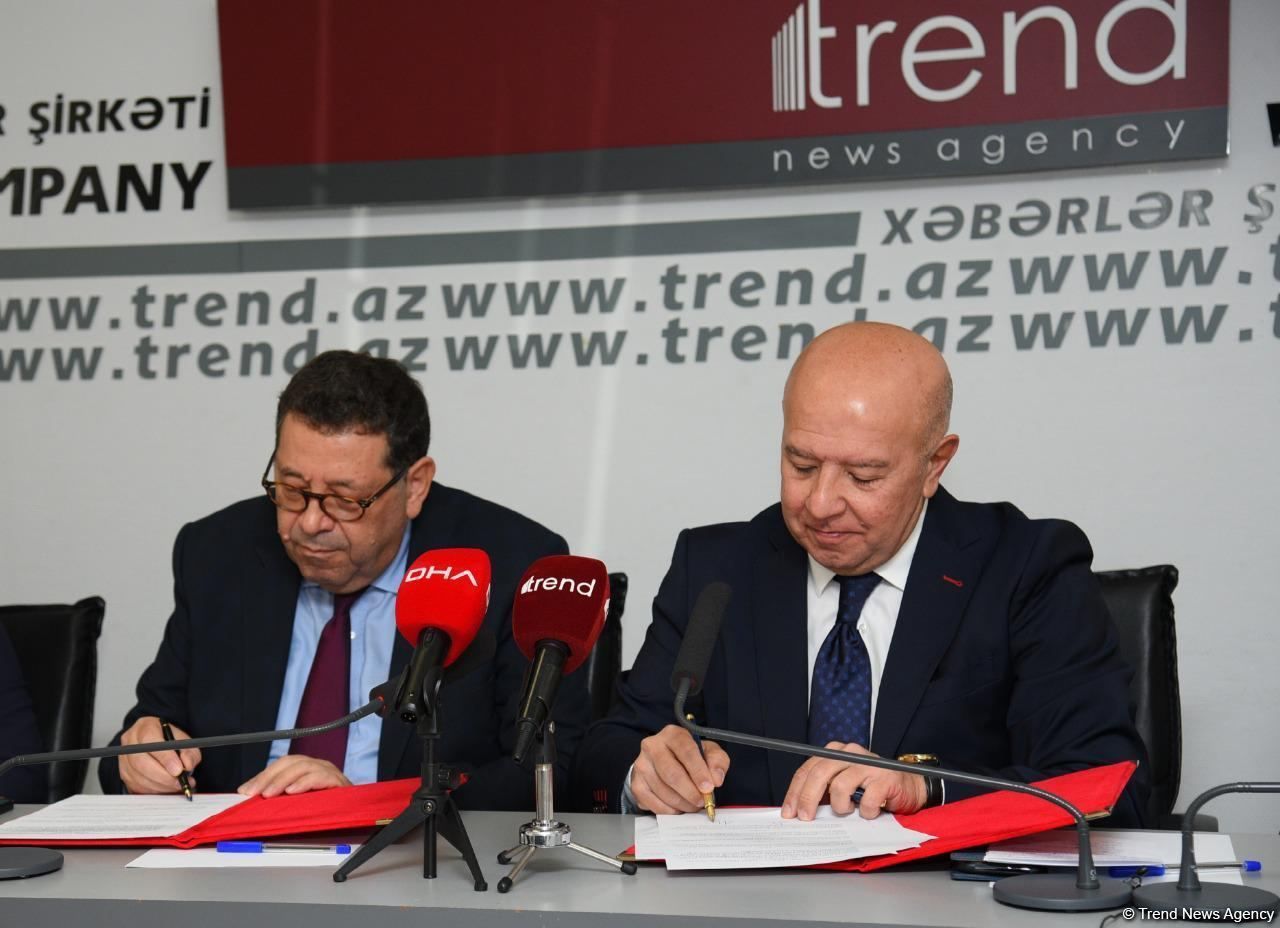 Trend, Turkish DHA news agencies sign agreements to launch new projects [PHOTO/VIDEO]