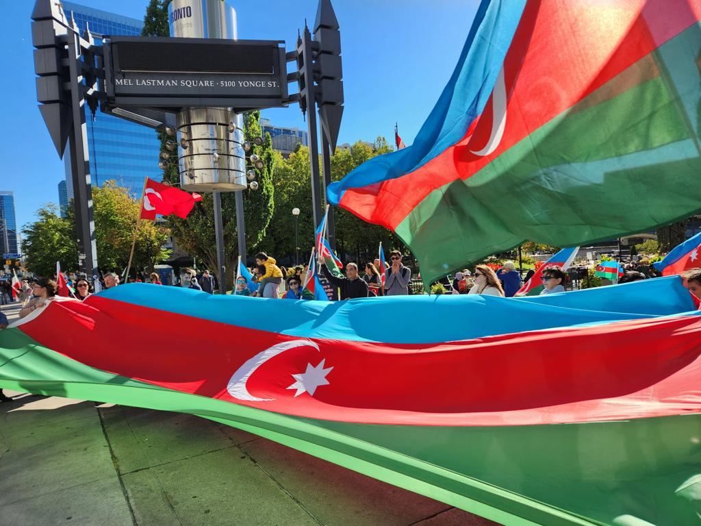 Azerbaijanis in Canada protest at Armenian provocation [PHOTO]