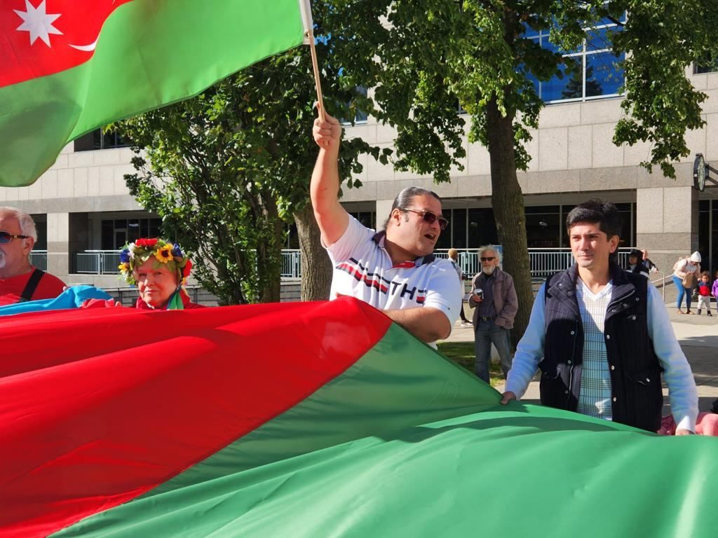 Azerbaijanis in Canada protest at Armenian provocation [PHOTO] - Gallery Image