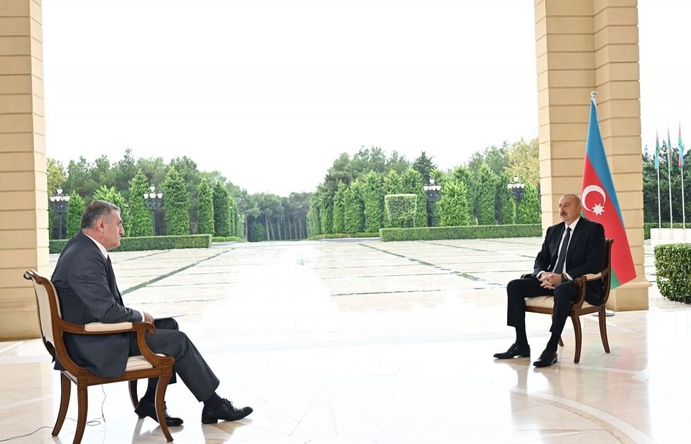 Chronicles of Victory (October 5, 2020): President Ilham Aliyev interviewed by TRT Haber TV channel [PHOTO/VIDEO] - Gallery Image