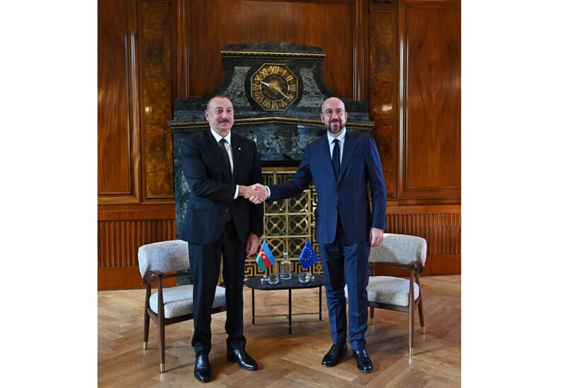 President Ilham Aliyev, European Council President holding meeting in Prague [UPDATE]