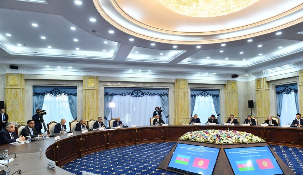 President Ilham Aliyev attends expanded meeting of Azerbaijan-Kyrgyzstan First Interstate Council [UPDATE]