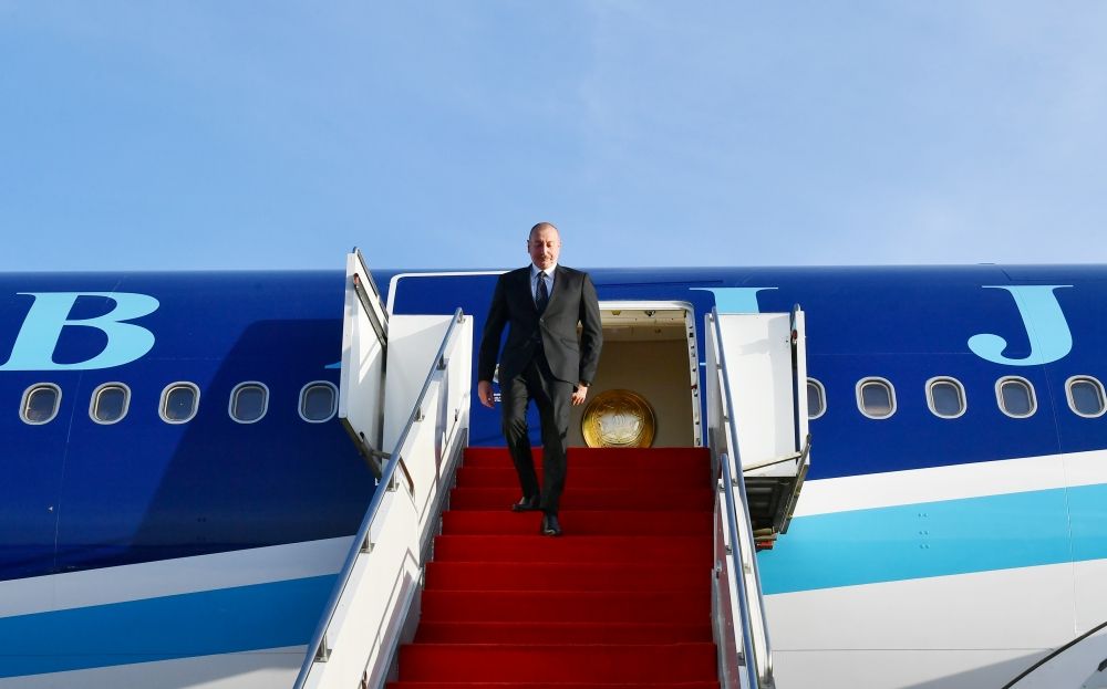 President Ilham Aliyev arrives in Kazakhstan for working visit [PHOTO/VIDEO]