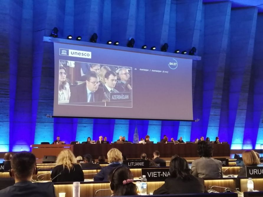 Azerbaijan's statement read out at UNESCO session [PHOTO]