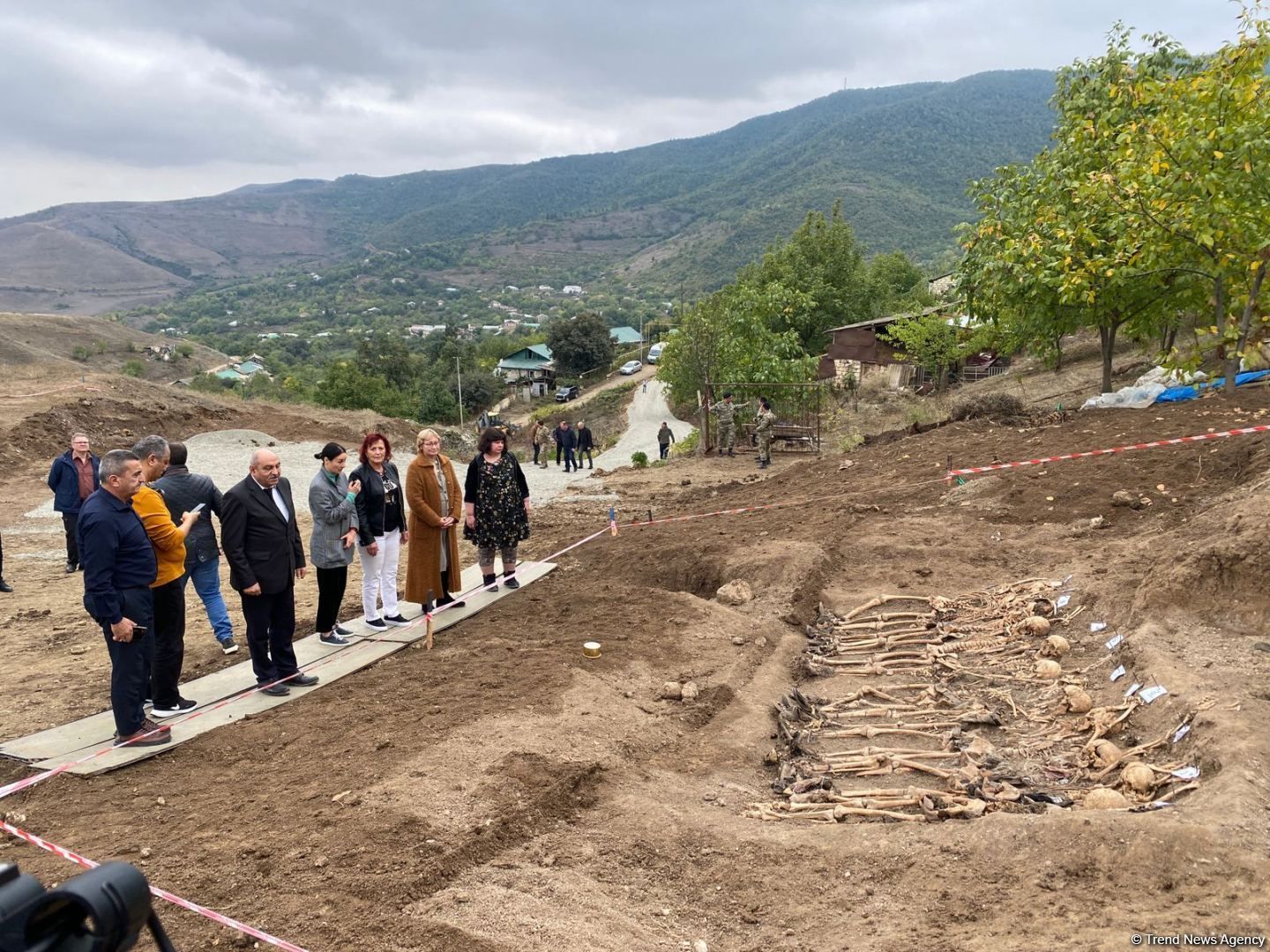 Foreign experts, NGO representatives visit mass grave site in Azerbaijan's Edilli [PHOTO] - Gallery Image