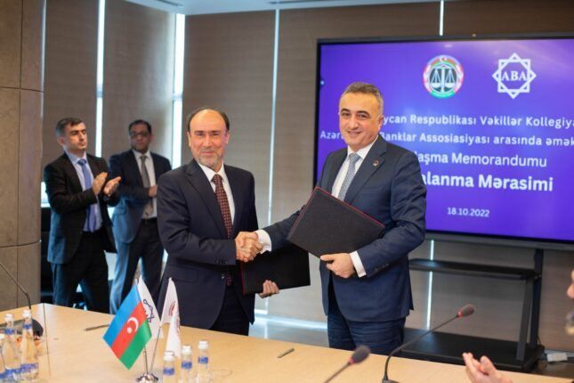 Azerbaijan Bank Association and Bar Association sign memorandum of cooperation [PHOTO]