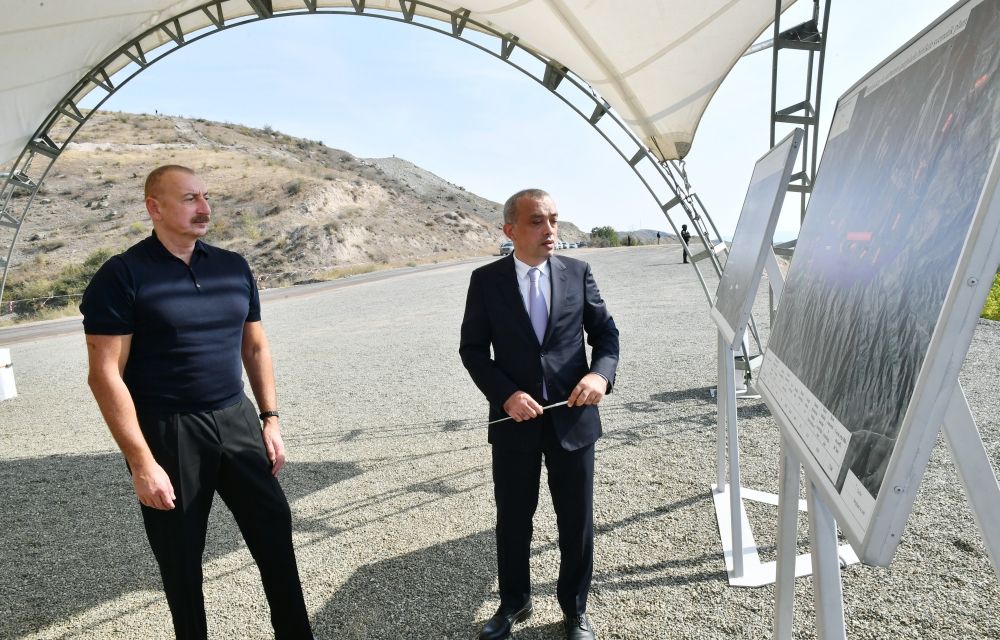 Azerbaijani president views Zabukhchay & Bargushadchay reservoirs projects in Gubadli [VIDEO]
