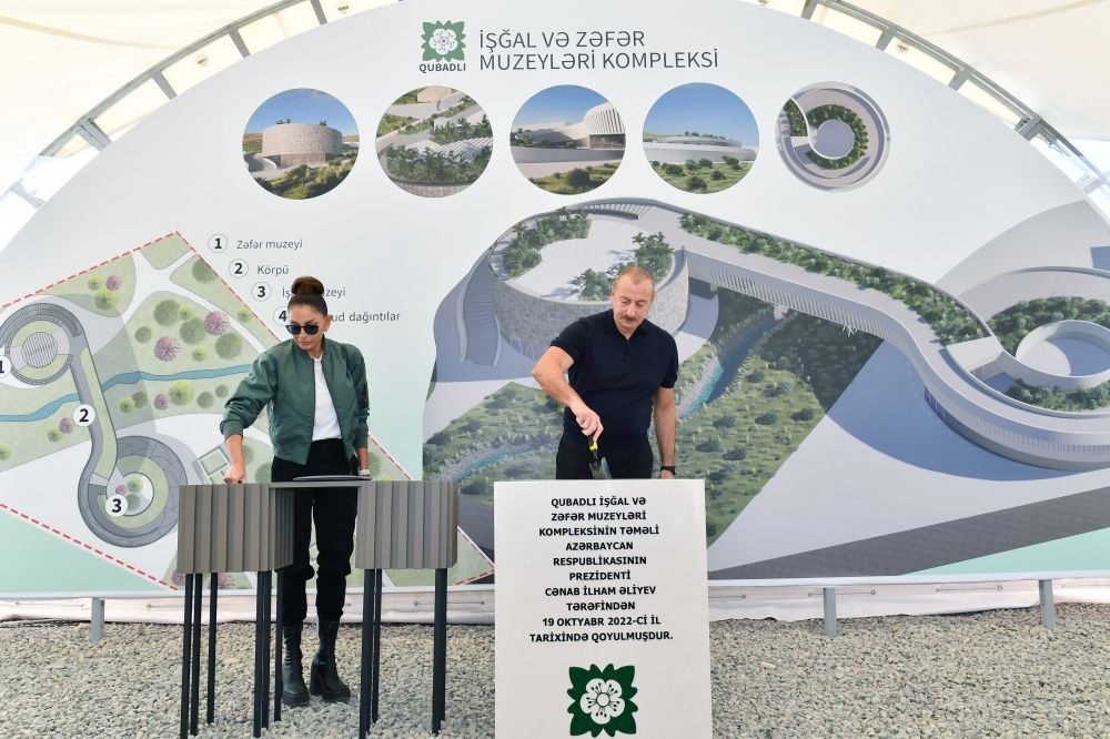 President Ilham Aliyev and First Lady Mehriban Aliyeva view Gubadli city master plan and lay foundation stone for Occupation & Victory museums complex [PHOTO/VIDEO]