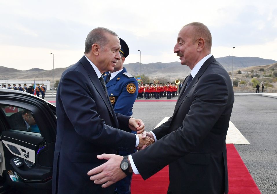 Official welcome ceremony for President of Turkiye being held in Azerbaijani Jabrayil [PHOTO/VIDEO]