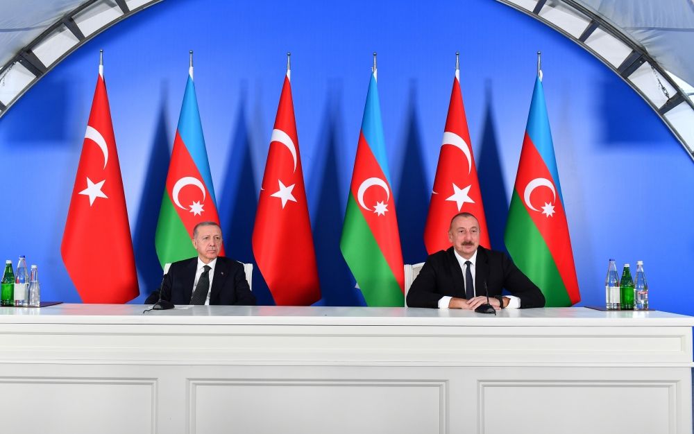 Azerbaijani, Turkish presidents make joint press statements in Jabrayil city [UPDATE]